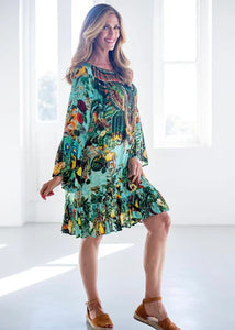 Iconic Ocean Collection - Blossom Dress in Emerald Crown