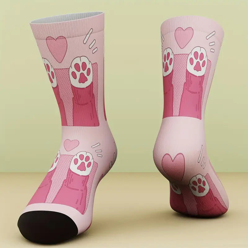 Sole Mates - Bamboo Blend Unisex Socks | Kitty Paw