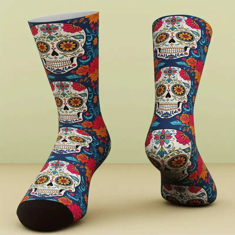 Sole Mates - Bamboo Blend Unisex Socks | Sugar Skull