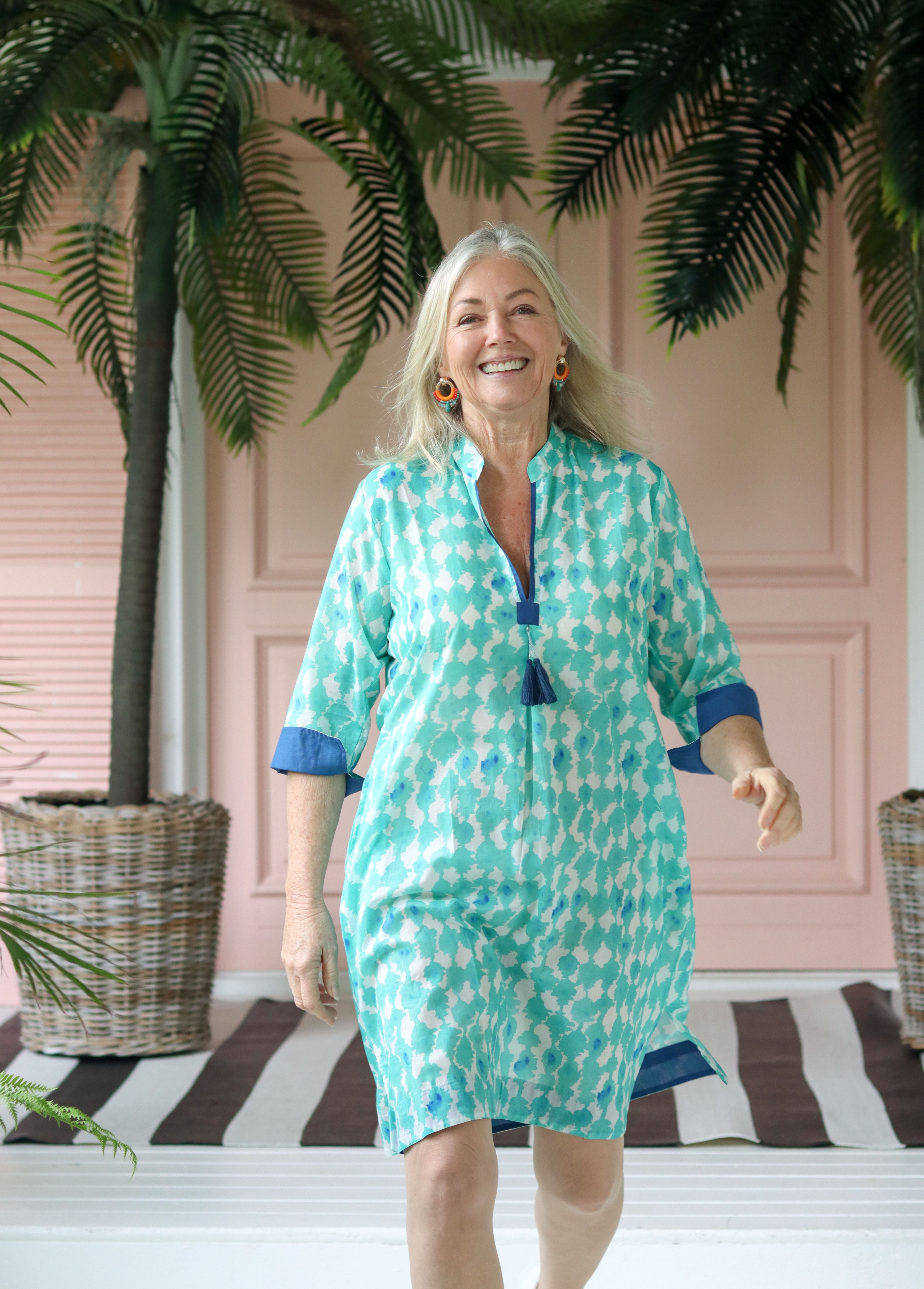 Frock ń Roll - Tina Tassel Dress | Turquoise Blue