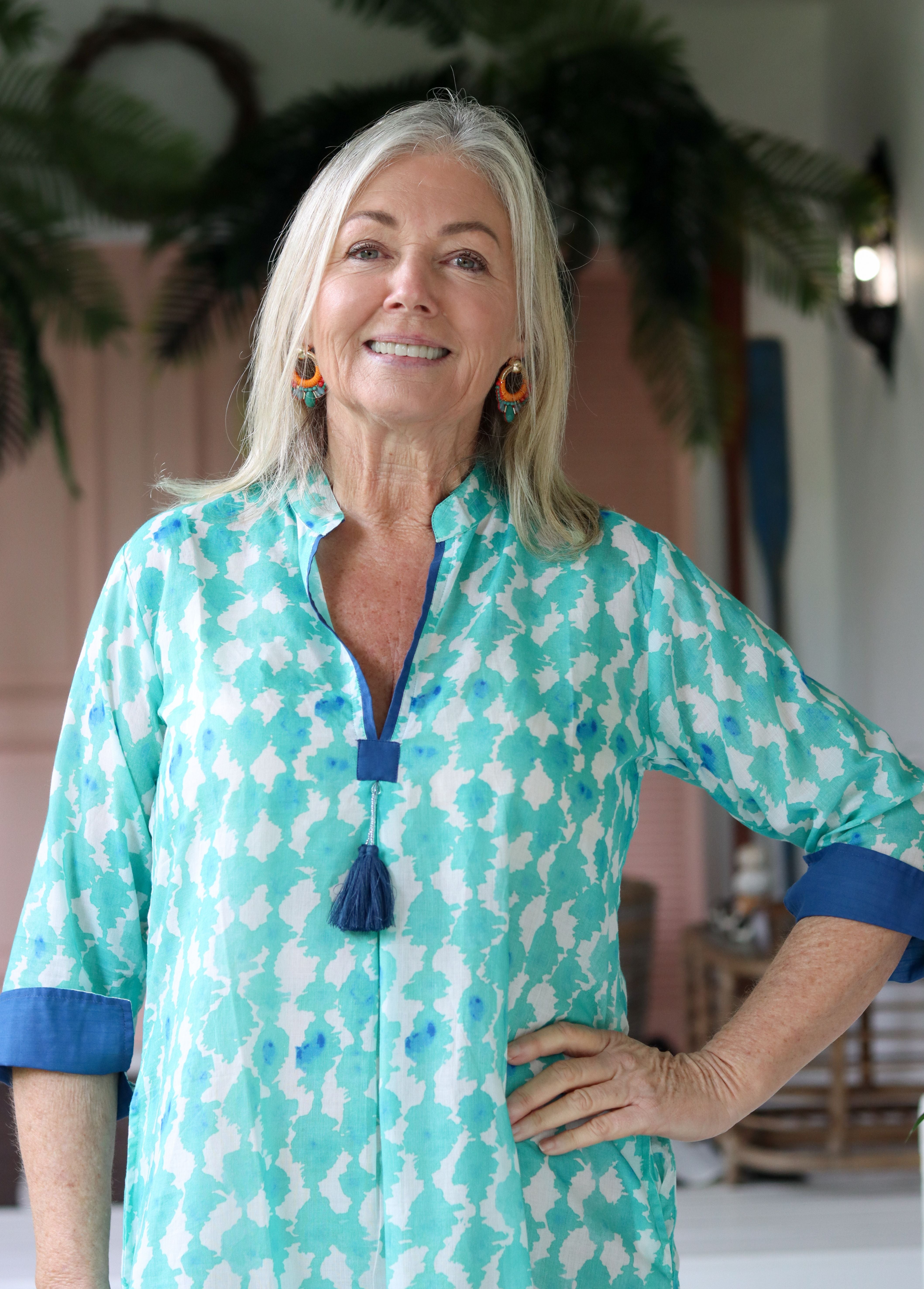 Frock ń Roll - Tina Tassel Dress | Turquoise Blue