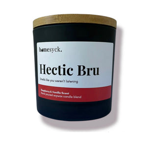 Homesyck Soy Wax Massage Candles - Hectic Bru