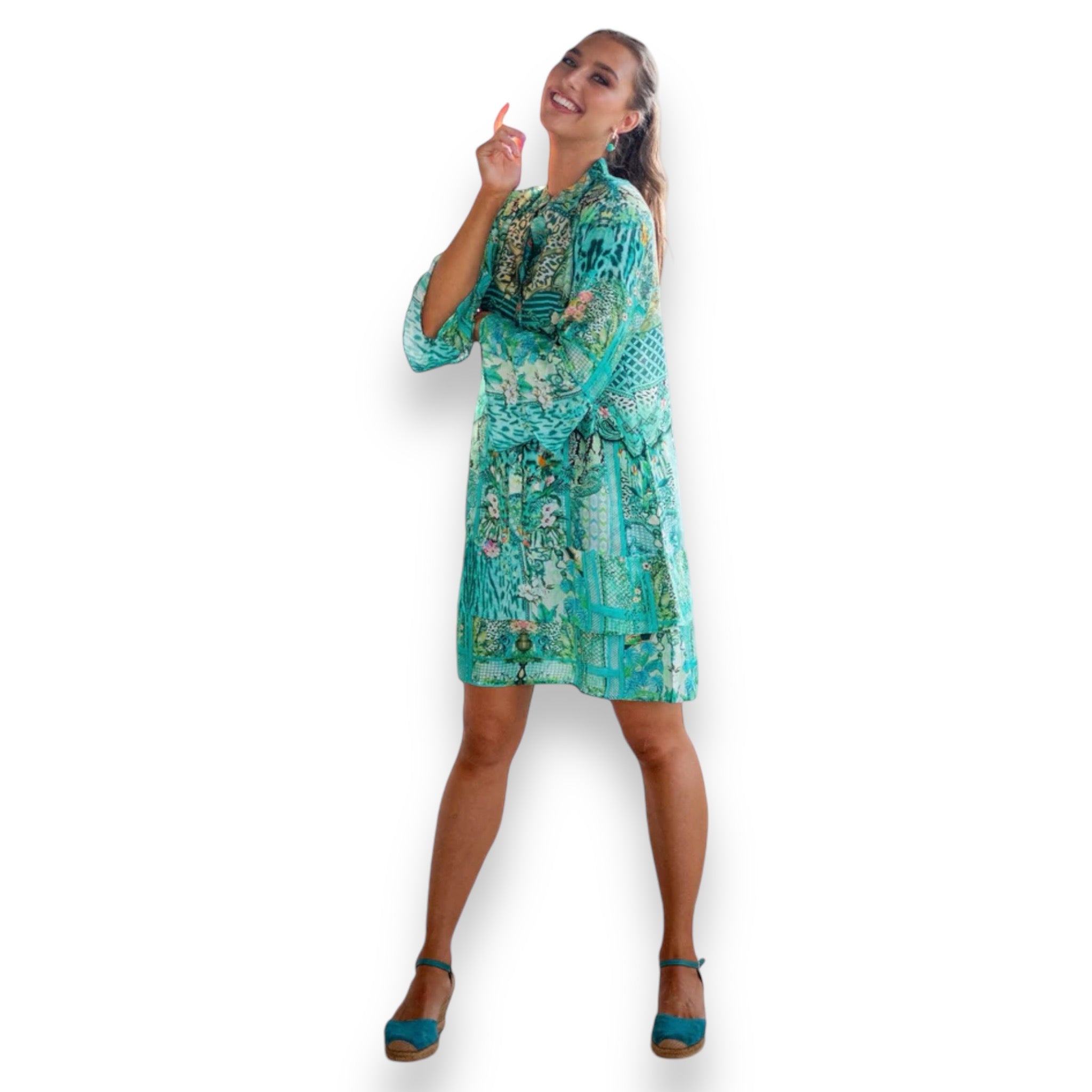 Iconic Ocean Collection -  Dress in Caribbean Turquoise