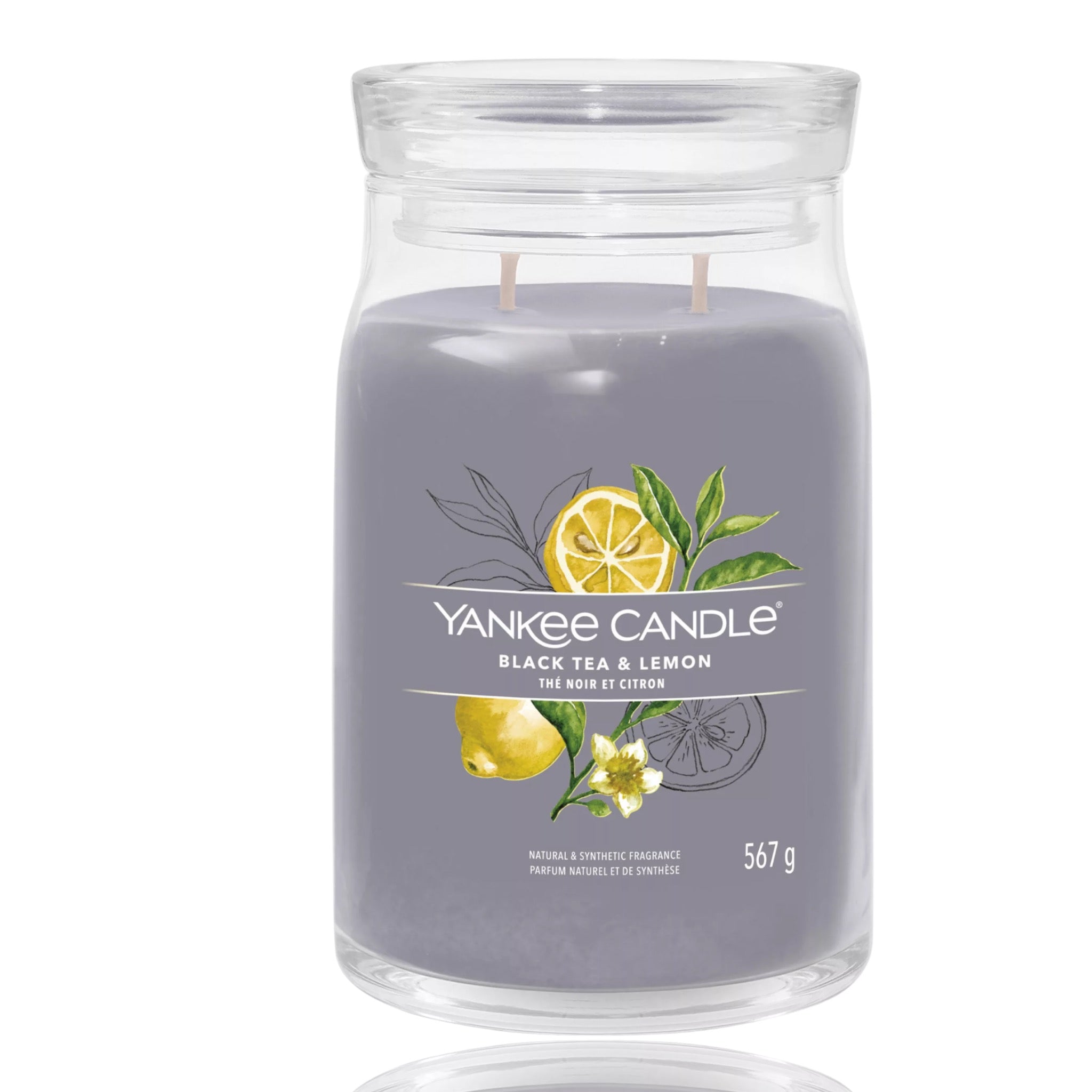 Yankee Candle - Black Tea & Lemon –  Signature Large Jar