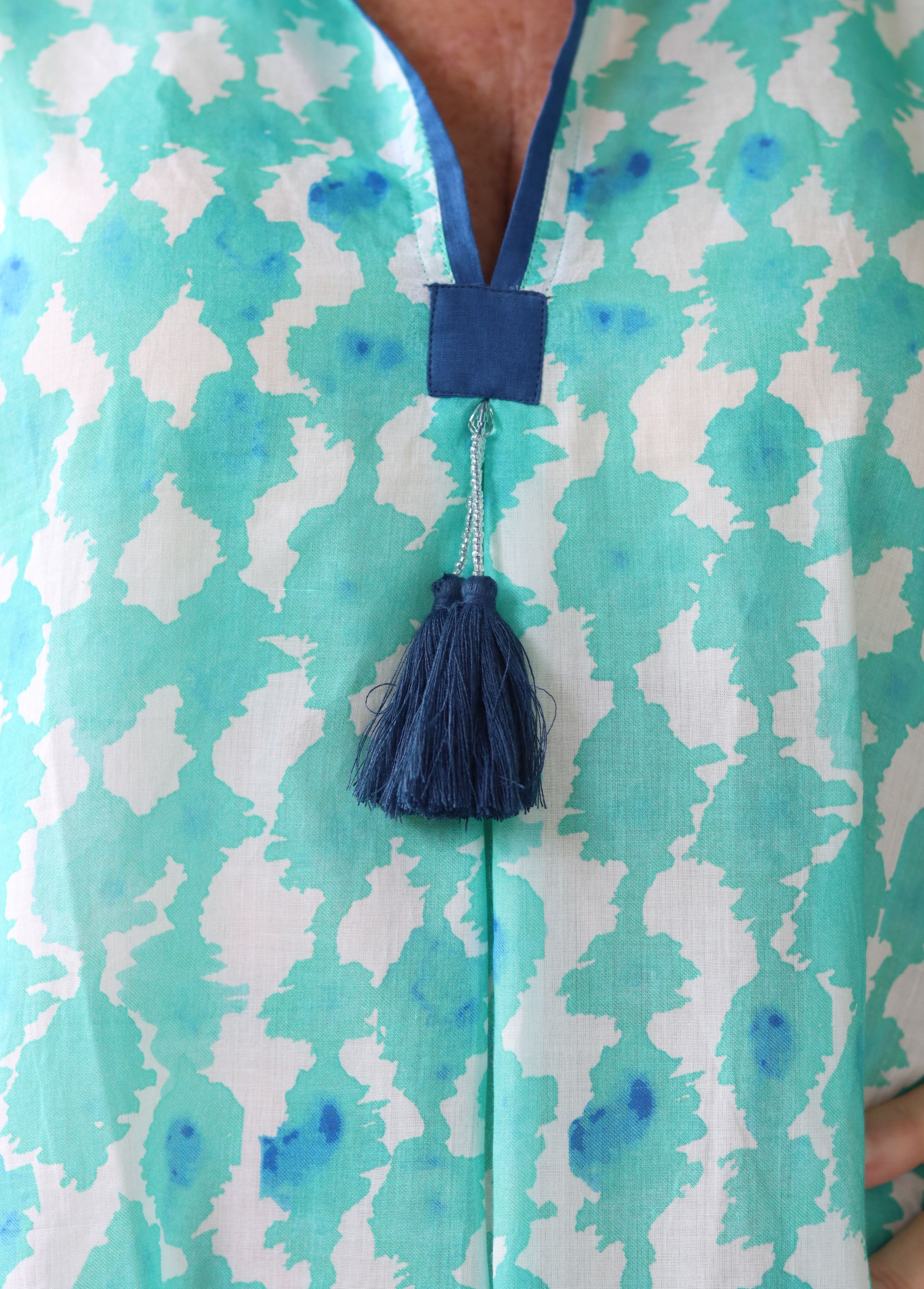 Frock ń Roll - Tina Tassel Dress | Turquoise Blue
