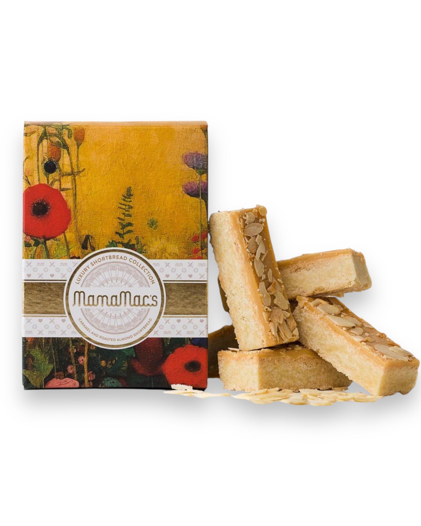 MamaMacs - Luxury Shortbread Collection Caramel and Roasted Almonds Shortbread