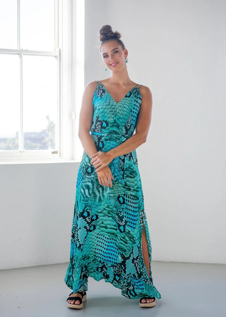 Iconic Ocean Collection - Oceana Dress in Aqua Blue