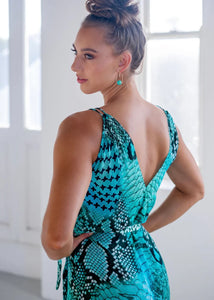 Iconic Ocean Collection - Oceana Dress in Aqua Blue