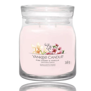 Yankee Candle - Pink Cherry & Vanilla – Medium Signature Jar