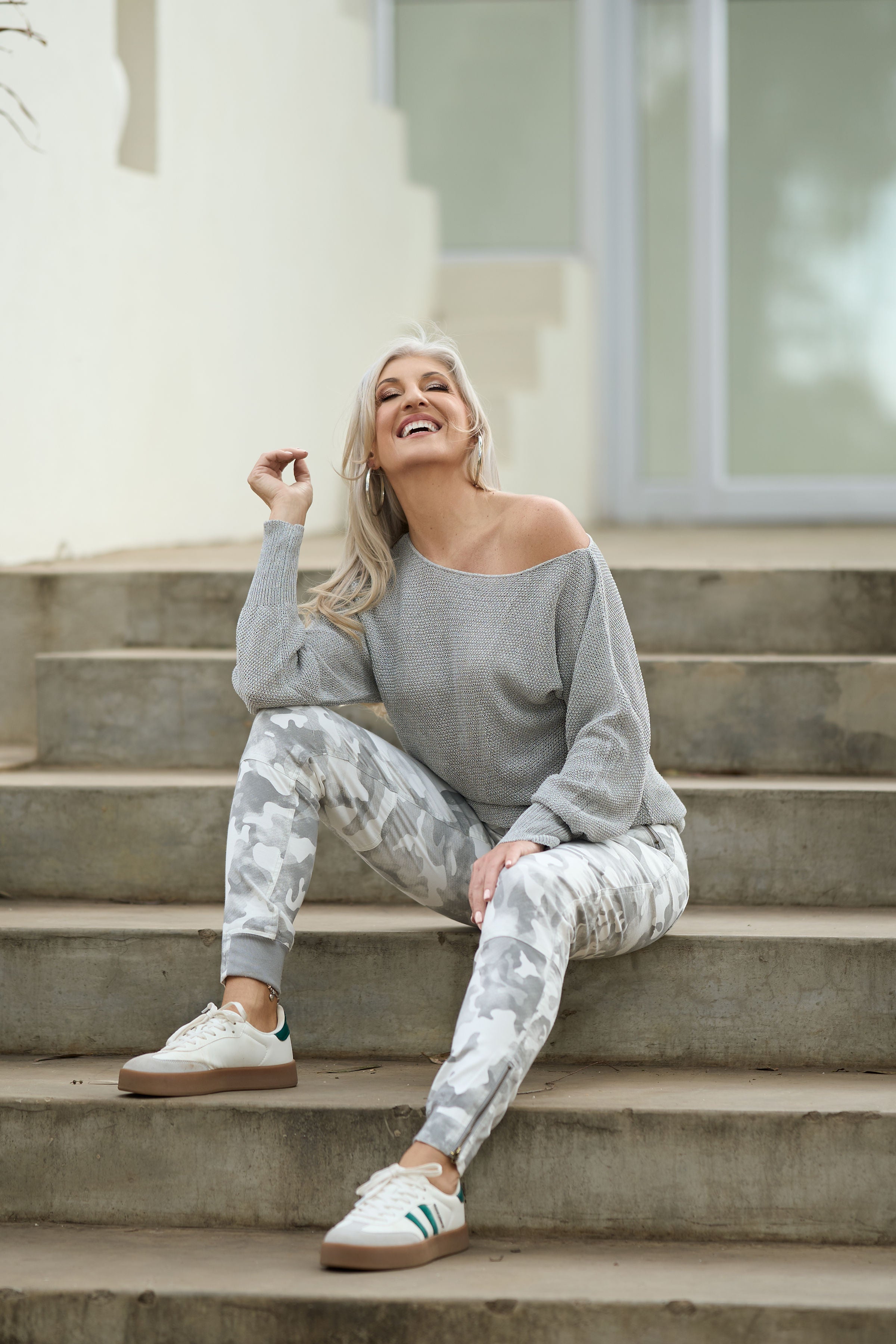 Bon Bon Collection - Tailored Cargo Pants with Zip Detail