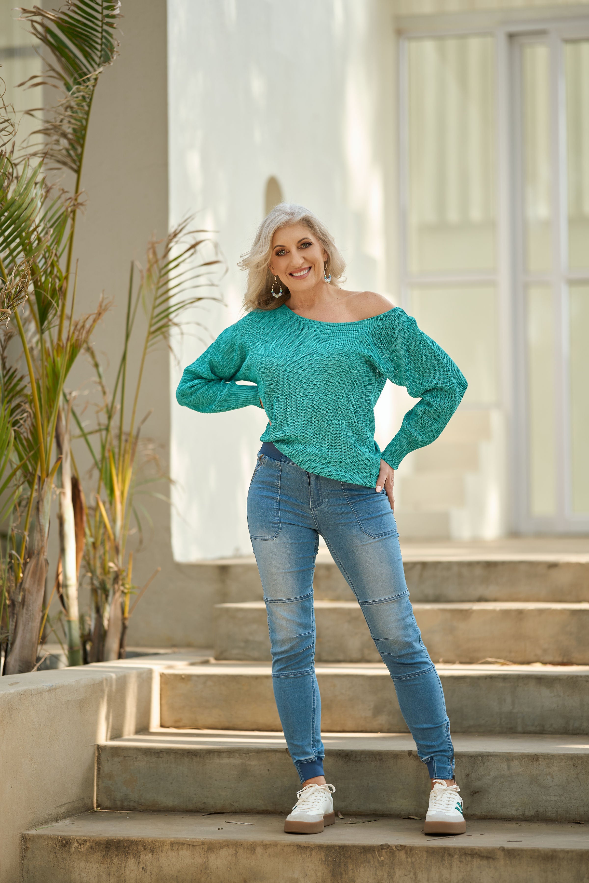 Bon Bon Collection - Tailored Cargo Pants with Zip Detail