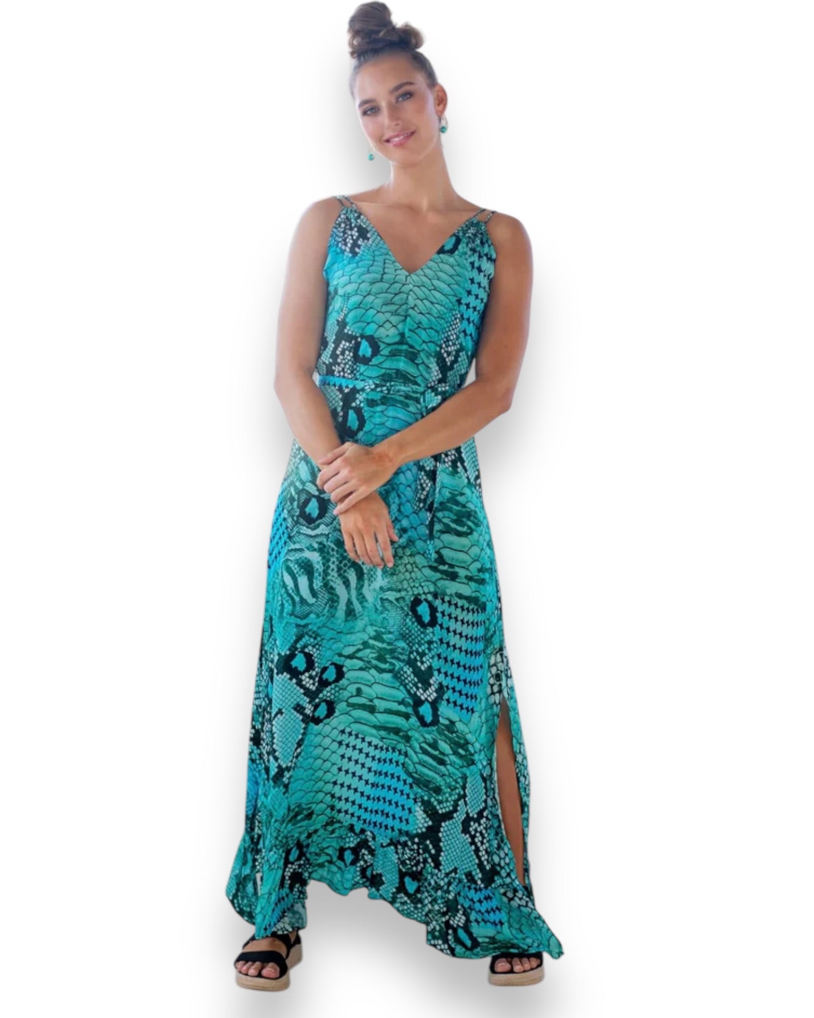 Iconic Ocean Collection - Oceana Dress in Aqua Blue