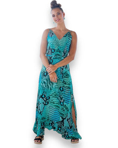 Iconic Ocean Collection - Oceana Dress in Aqua Blue