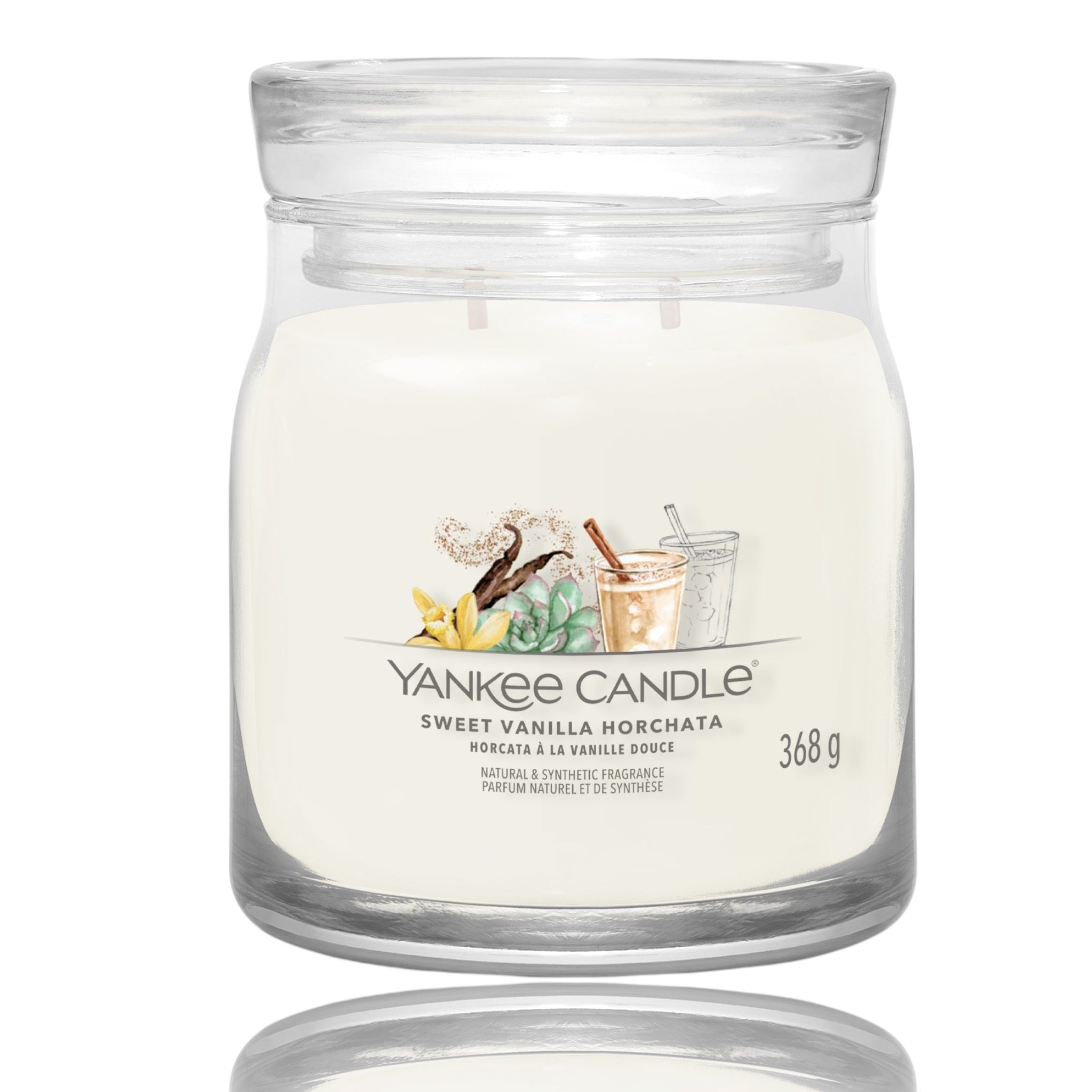 Yankee Candle - Sweet Vanilla Horchata – Medium Signature Jar