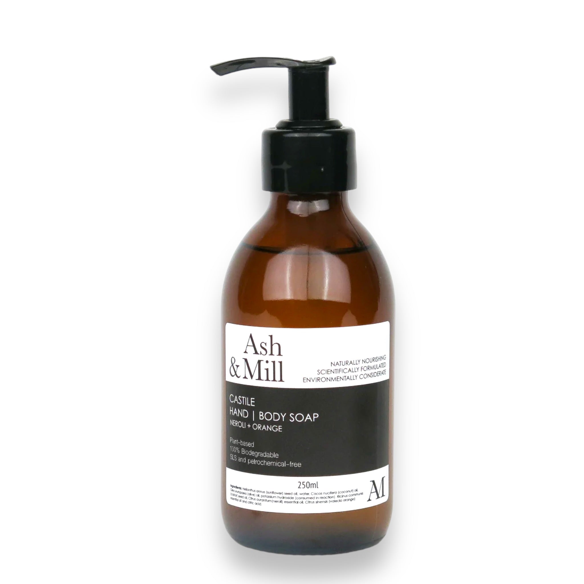 Ash & Mill - | Castile Hand & Body Liquid Soap 250ml