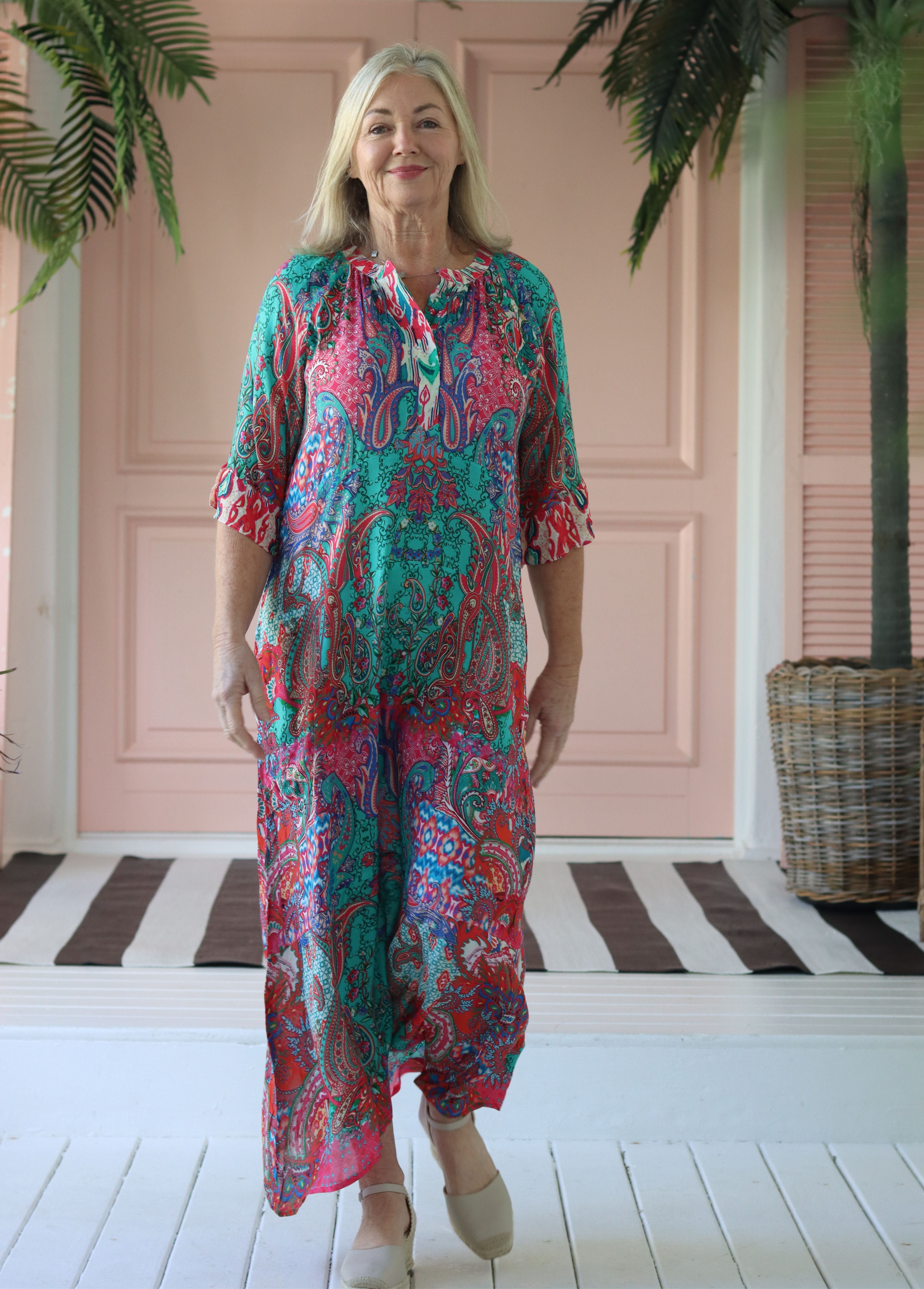 Frock ń Roll - Ava | Blue Turquoise Paisley