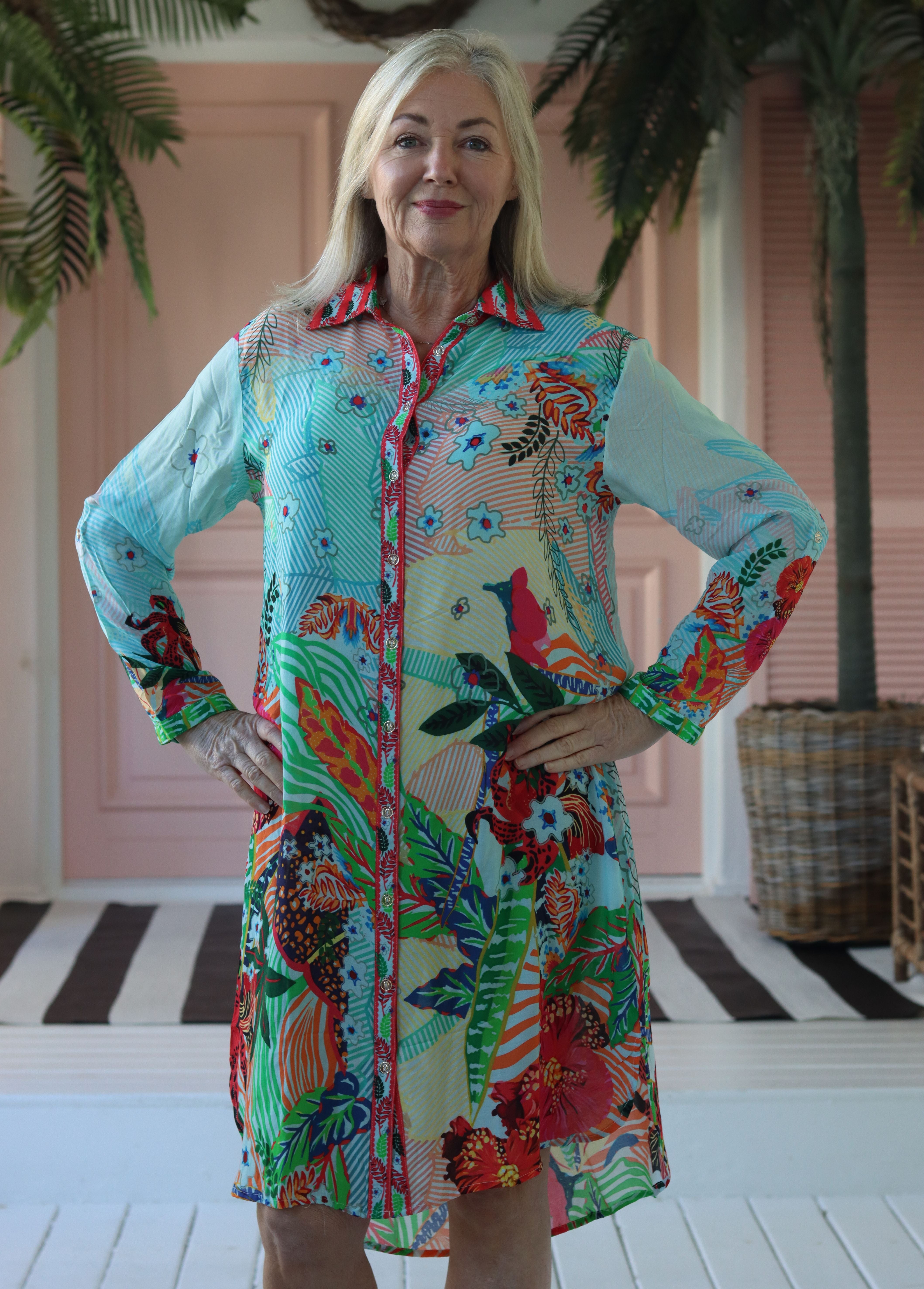 Frock ń Roll - Madison Dress Short |Abstract Jungle