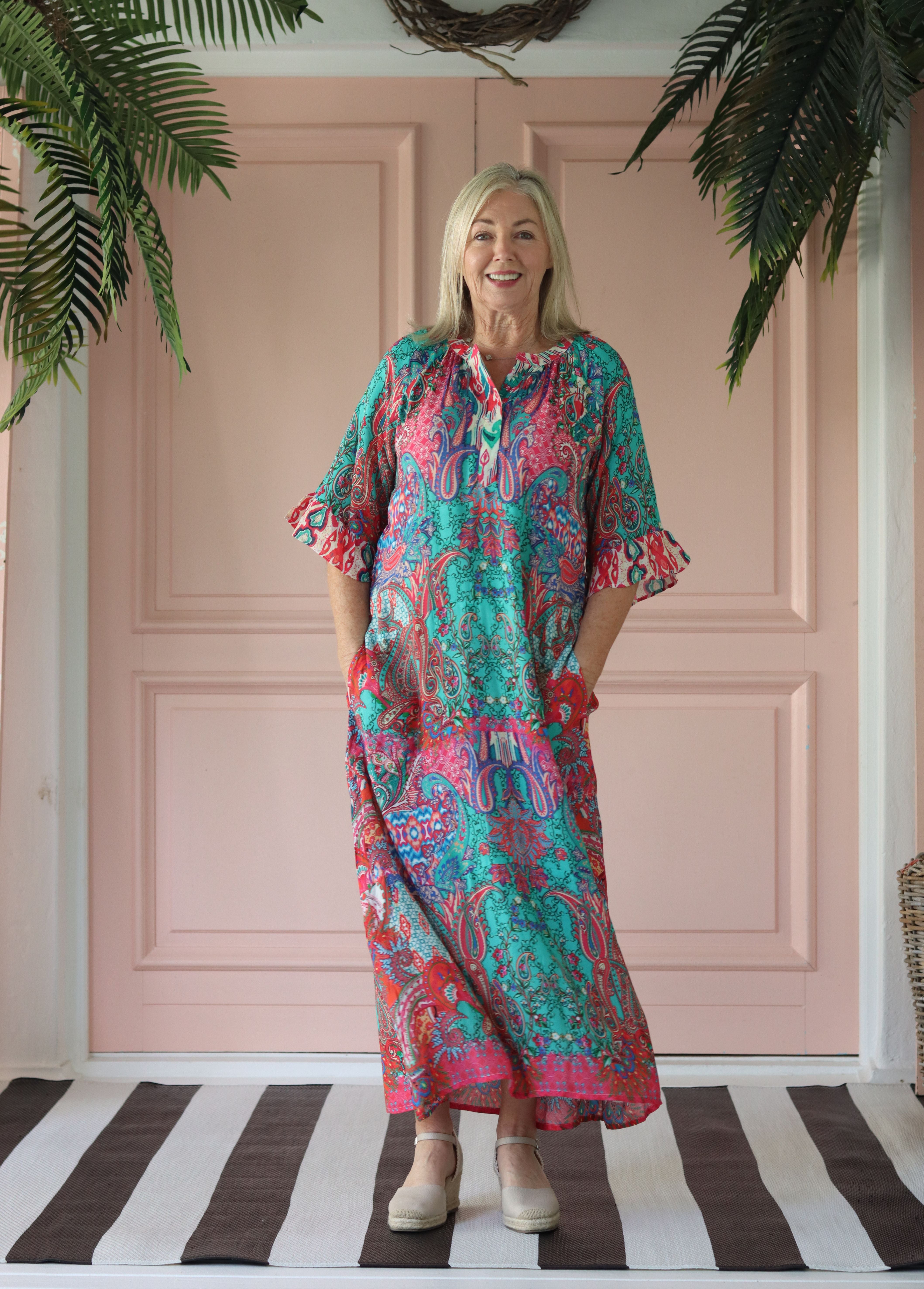 Frock ń Roll - Ava | Blue Turquoise Paisley