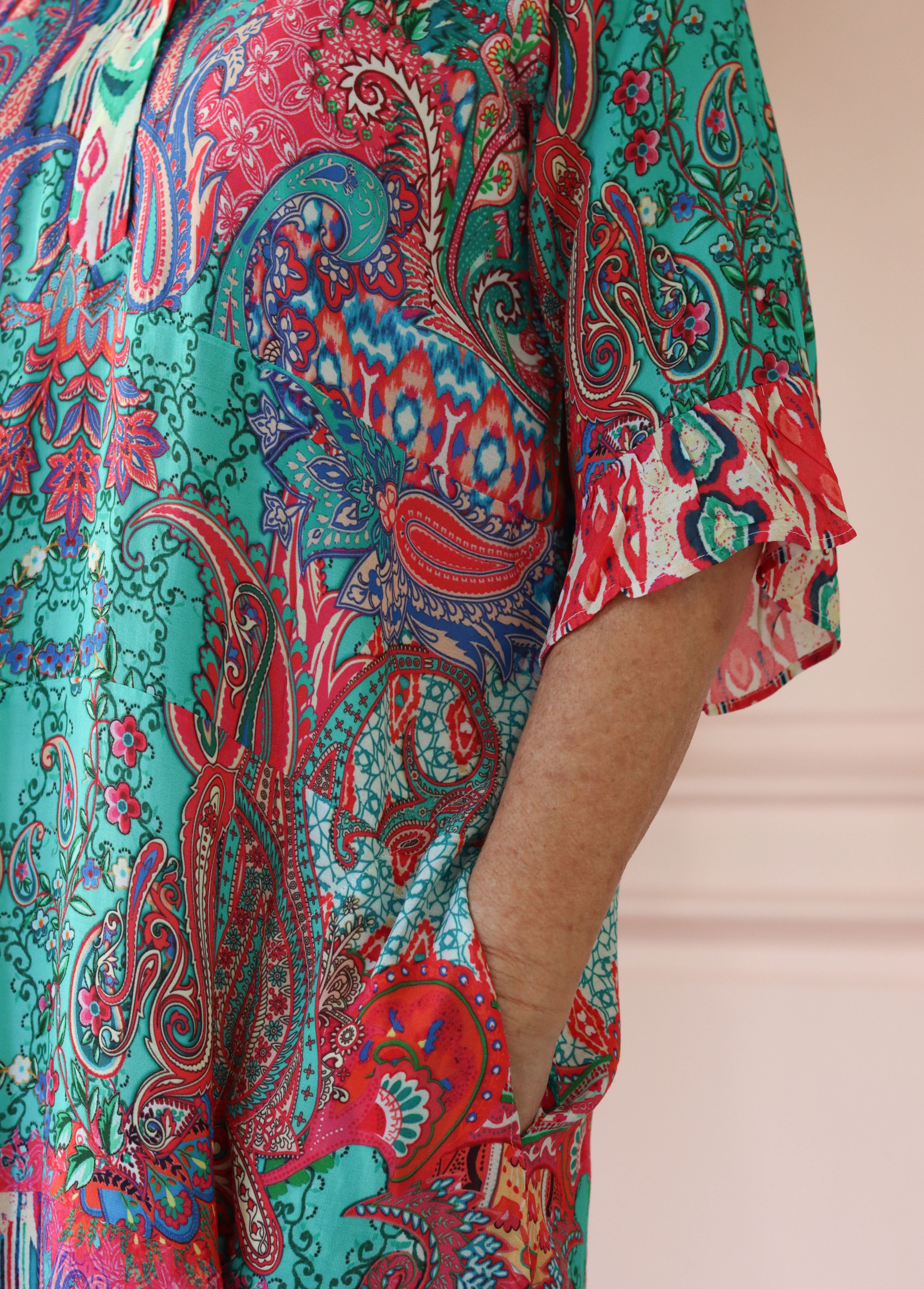 Frock ń Roll - Ava | Blue Turquoise Paisley