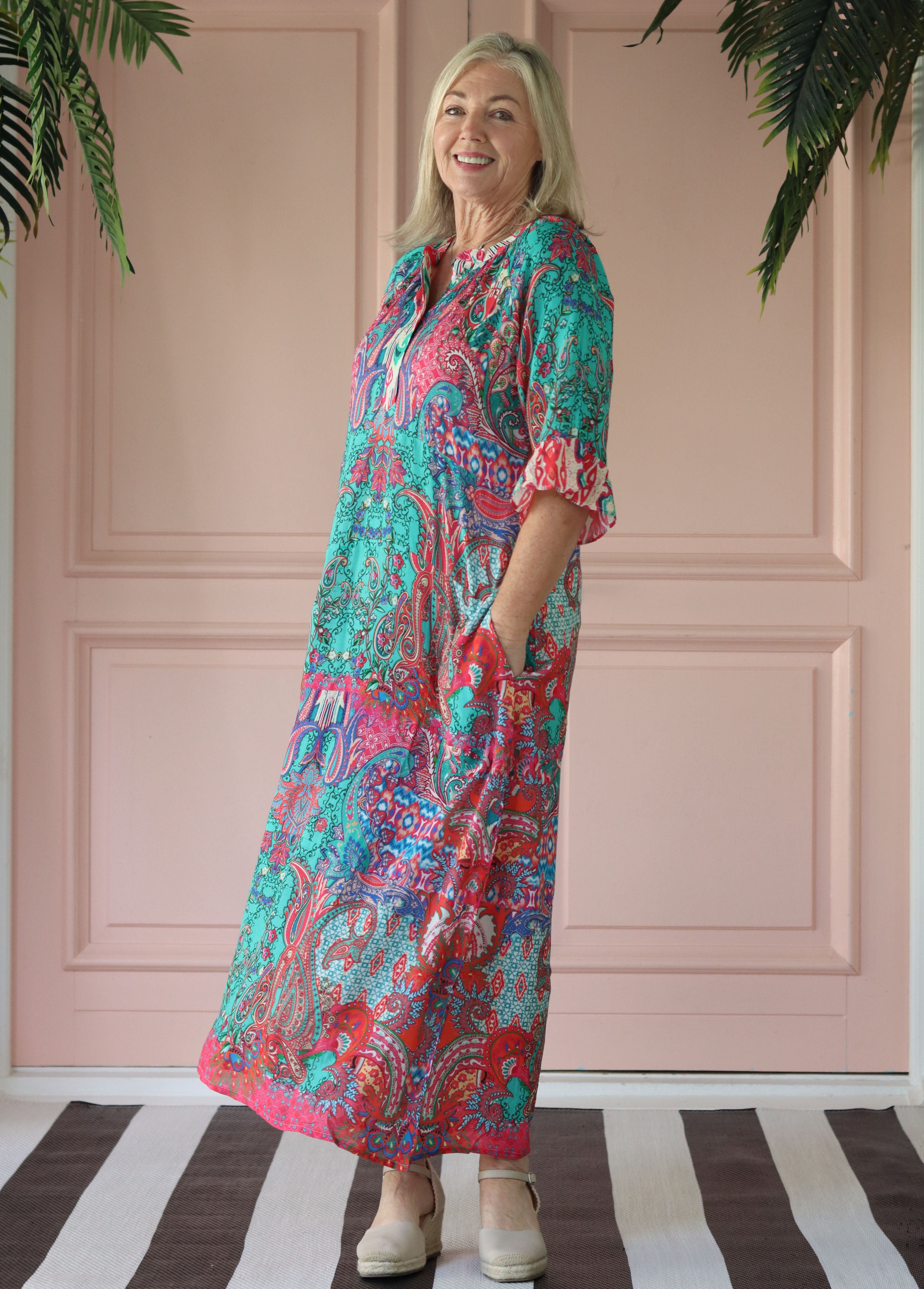 Frock ń Roll - Ava | Blue Turquoise Paisley