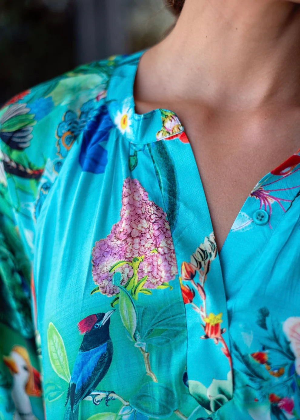 Iconic Collection - Jubilee Dress in Turquoise Floral