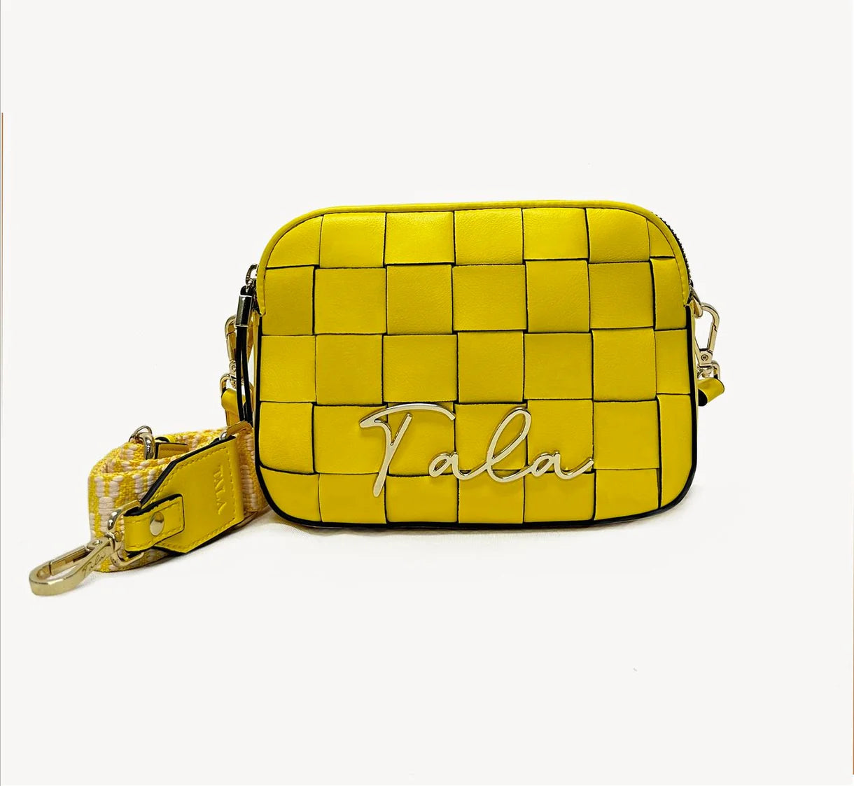 Tala Lifestyle - Georgia Yellow Woven Camera Bag