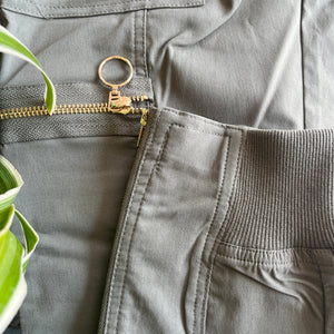 Bon Bon Collection - Tailored Cargo Pants with Zip Detail