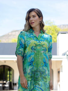 Iconic Sea Breeze Collection - Ariel Dress Green & Chartreuse