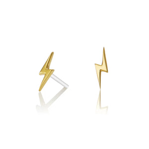 Ora Jewellery - Tiny Lightning Bolt Studs