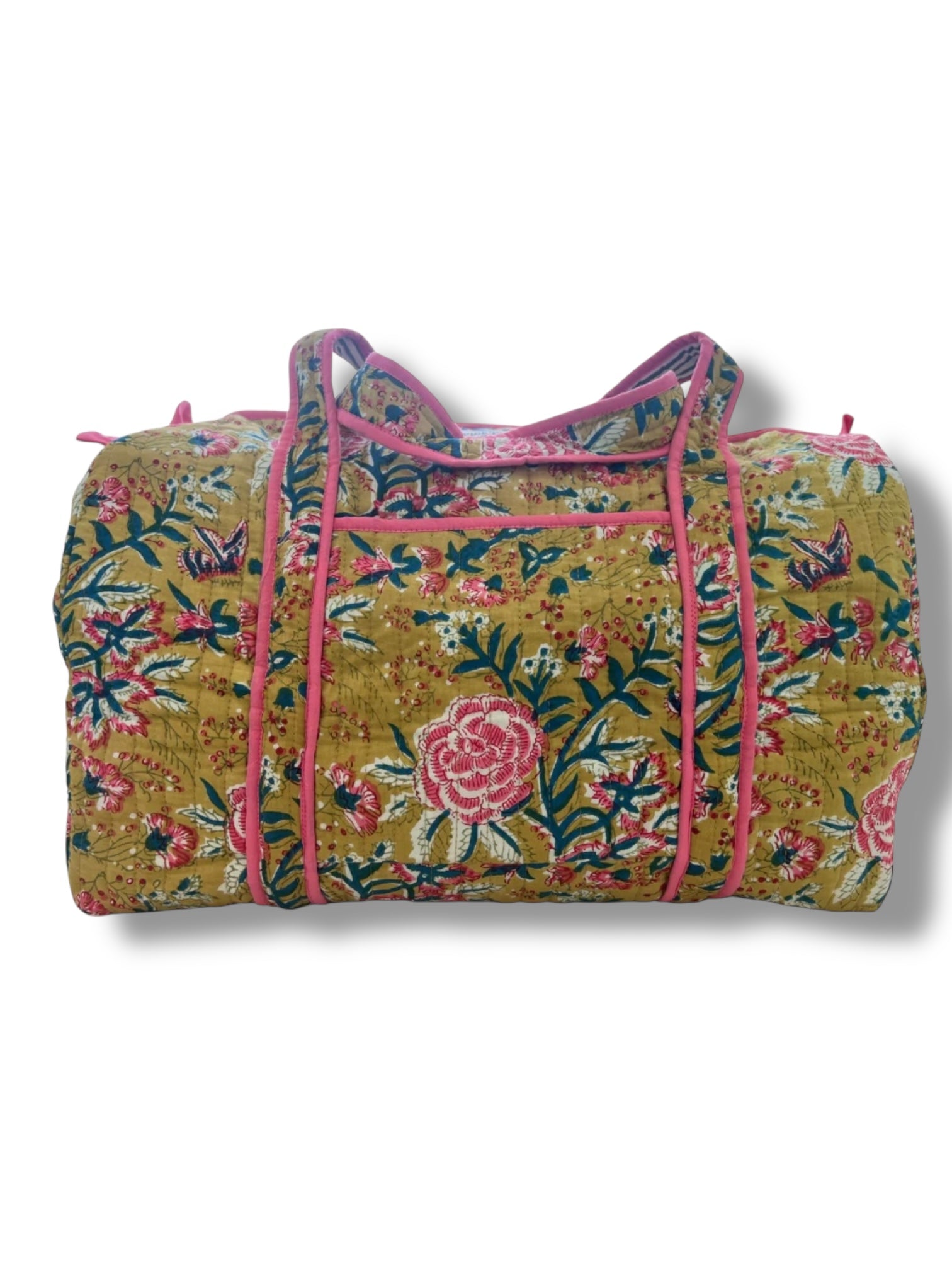 Pink Protea - Quilted Duffel Bags