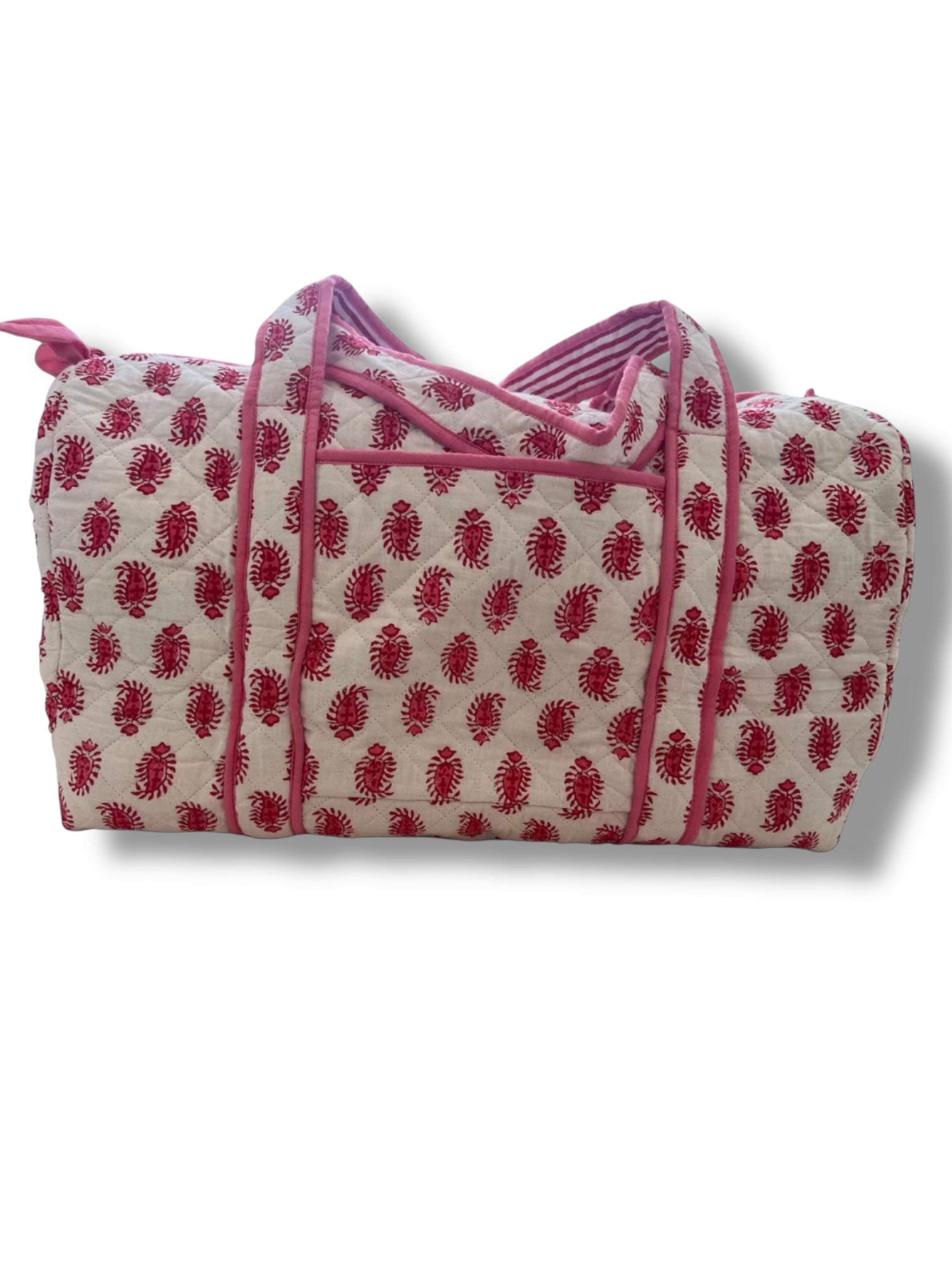 Pink Protea - Quilted Duffel Bags