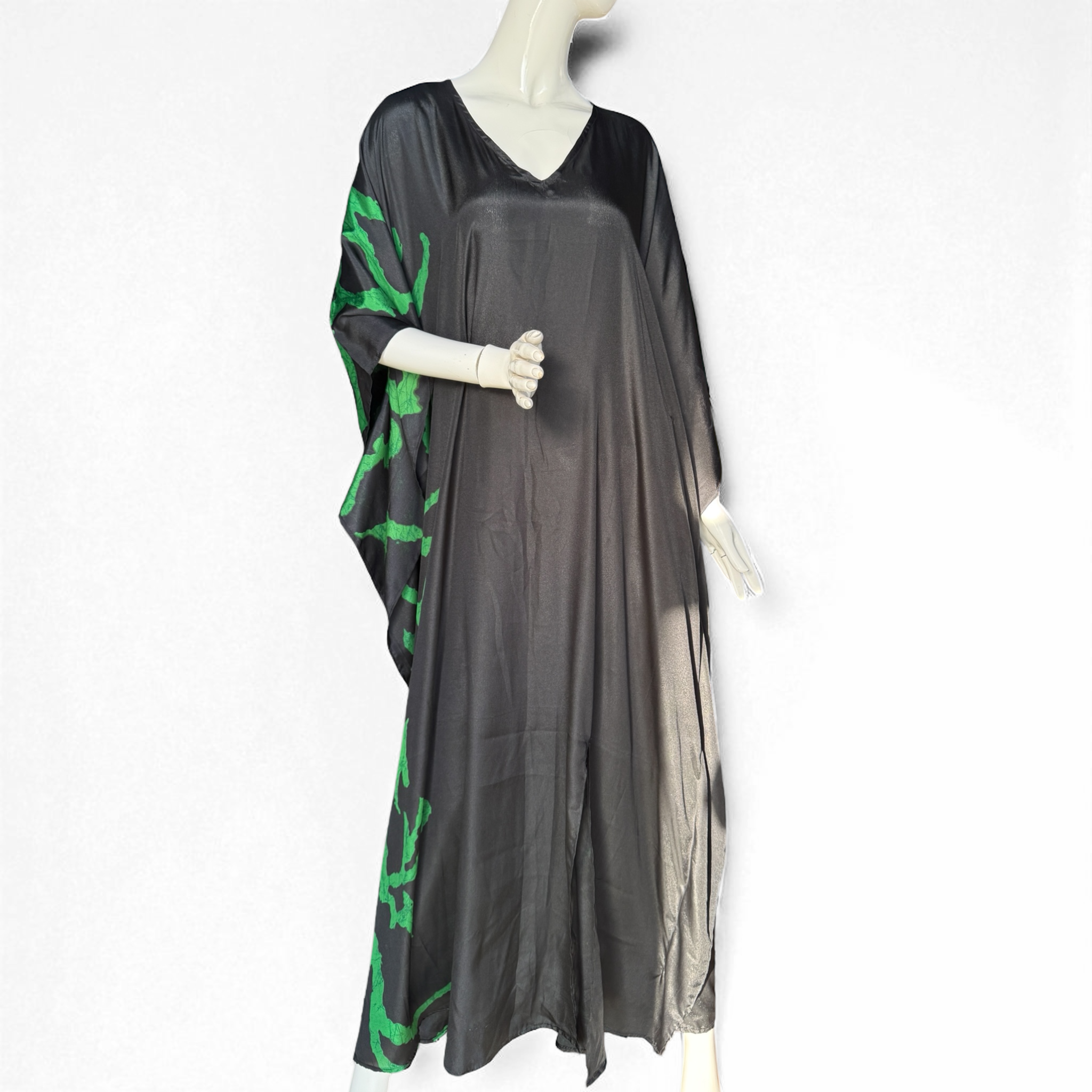 Pineapples & Dragonflies - Kimono | Emerald Night