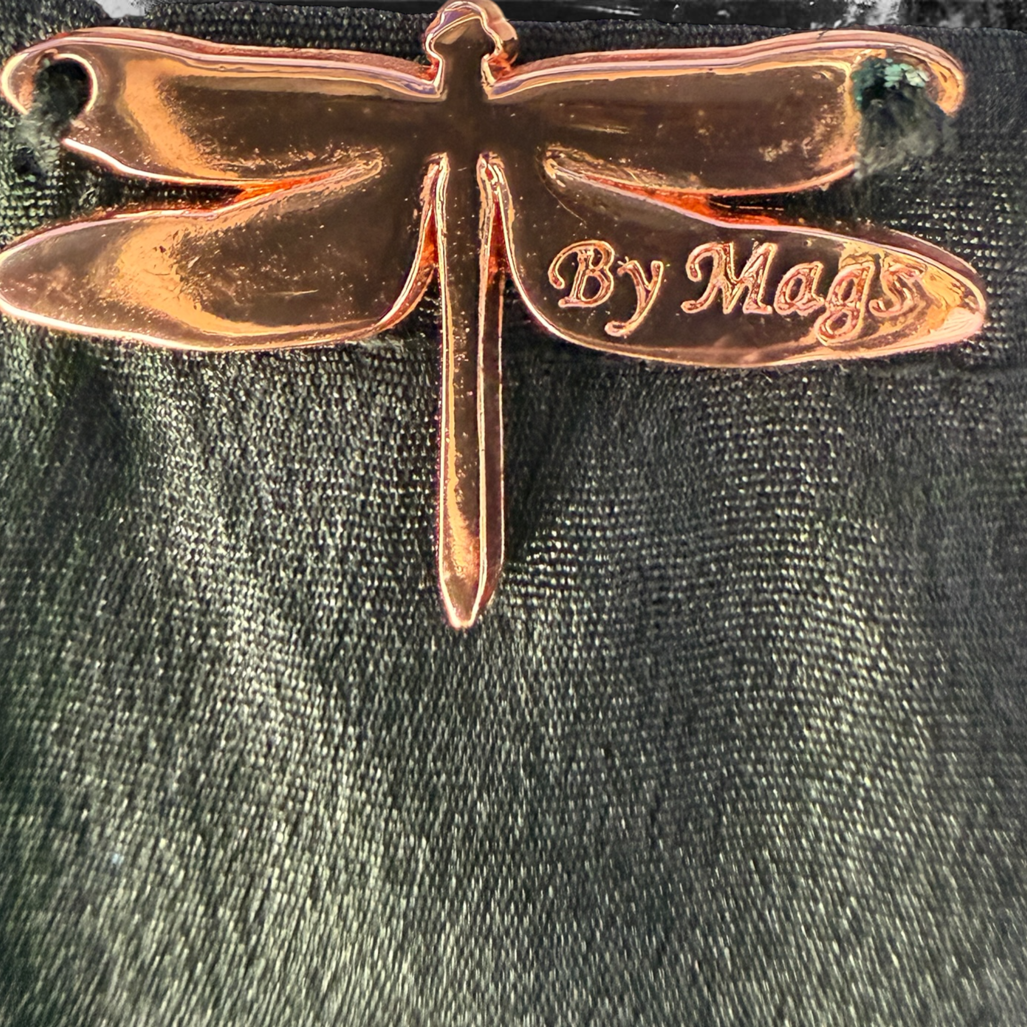 Pineapples & Dragonflies - Kimono | Emerald Night