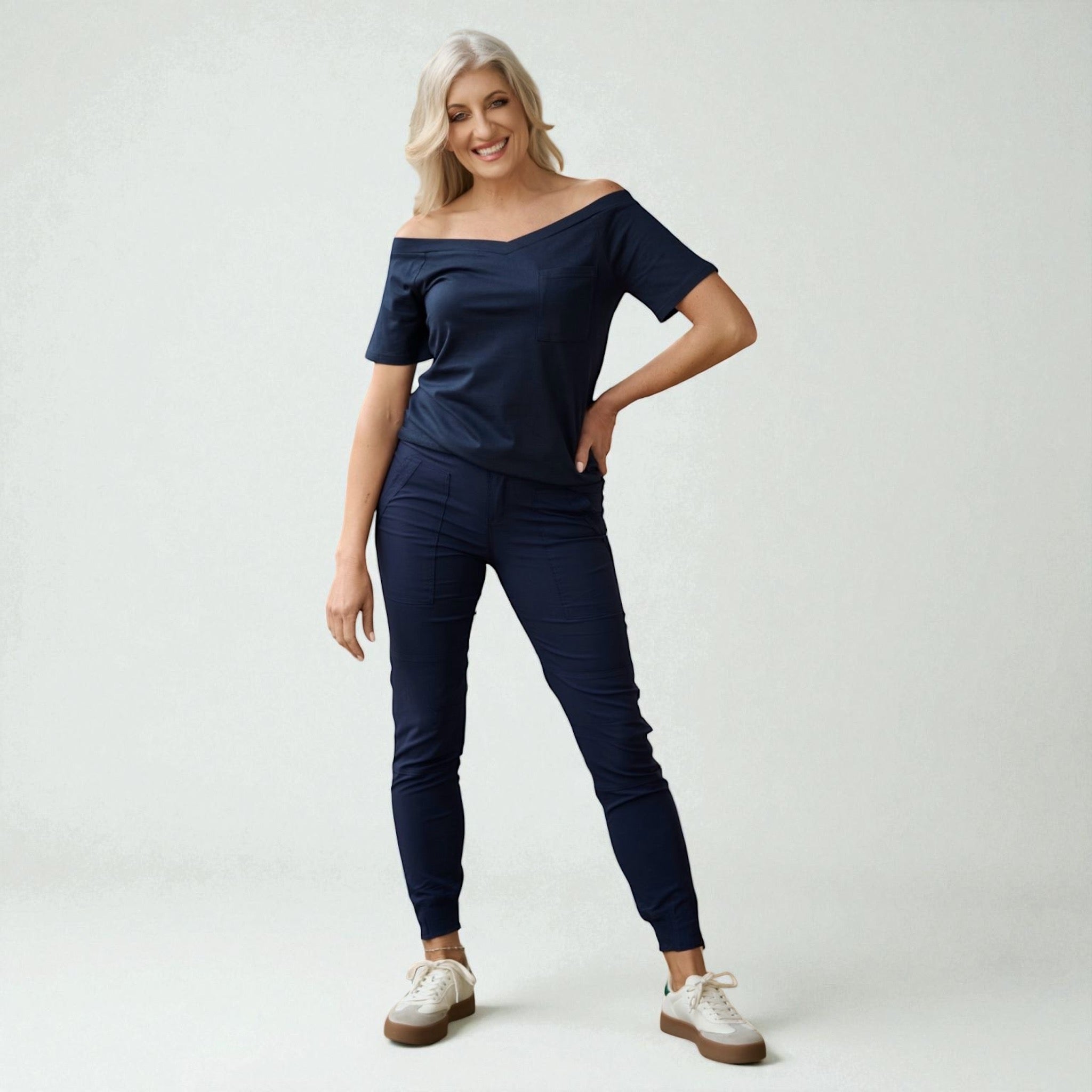 Bon Bon Collection - Tailored Cargo Pants with Zip Detail