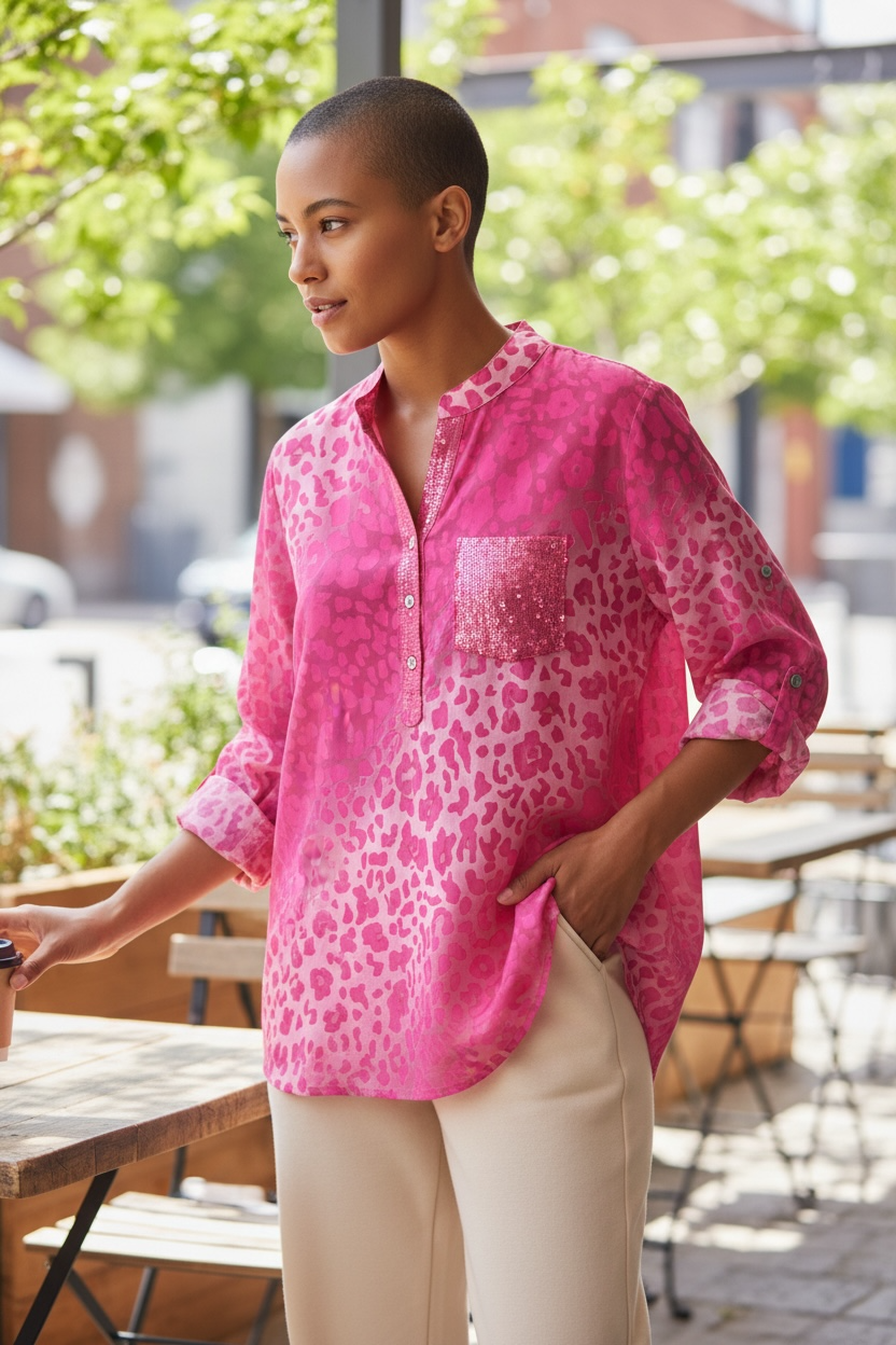 Iconic Italian Collection | Leopard Print Pink + Milk w/Sequins