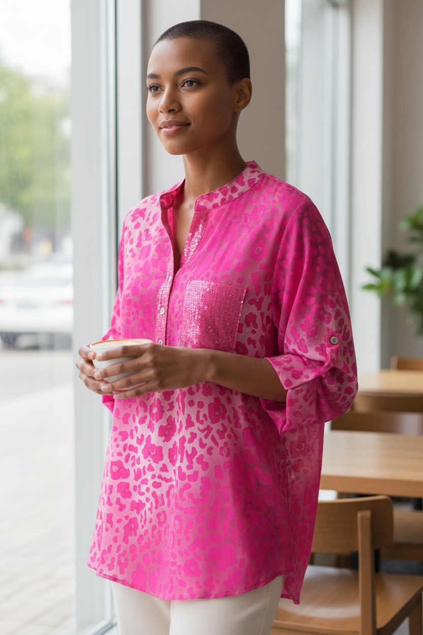 Iconic Italian Collection | Leopard Print Pink + Milk w/Sequins