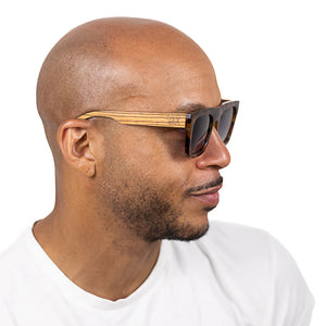 SOEK - ROCCO TORT l Black Polarised Lens l Walnut Arms