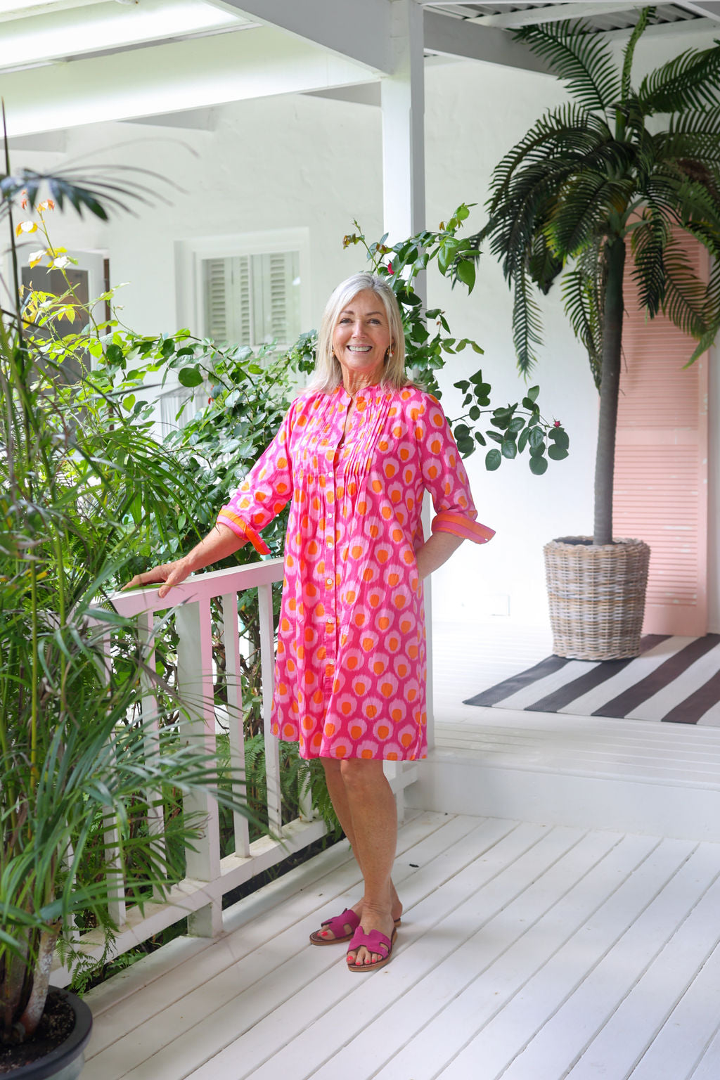 Frock ń Roll - Tania Dress | Pink Orange