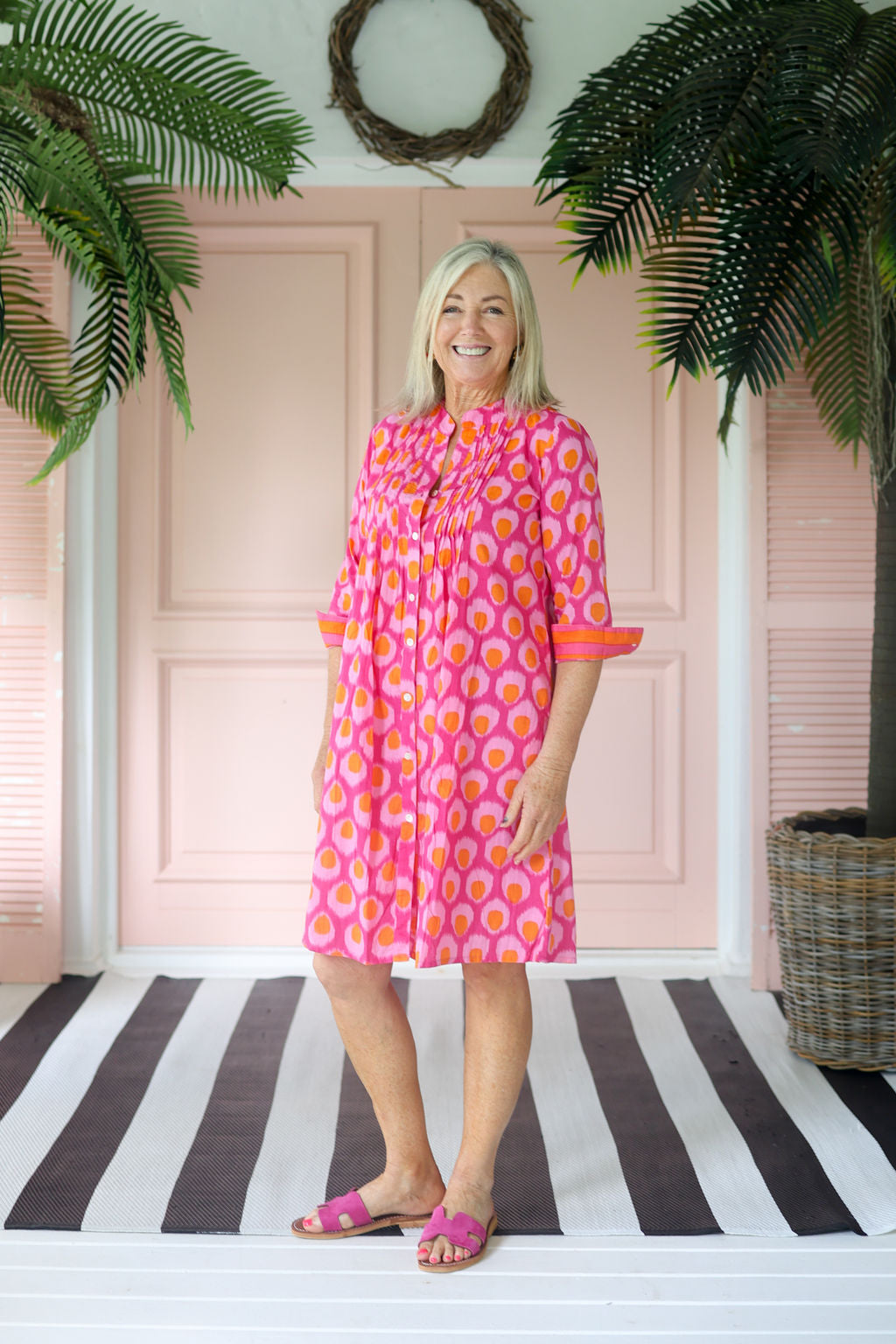 Frock ń Roll - Tania Dress | Pink Orange