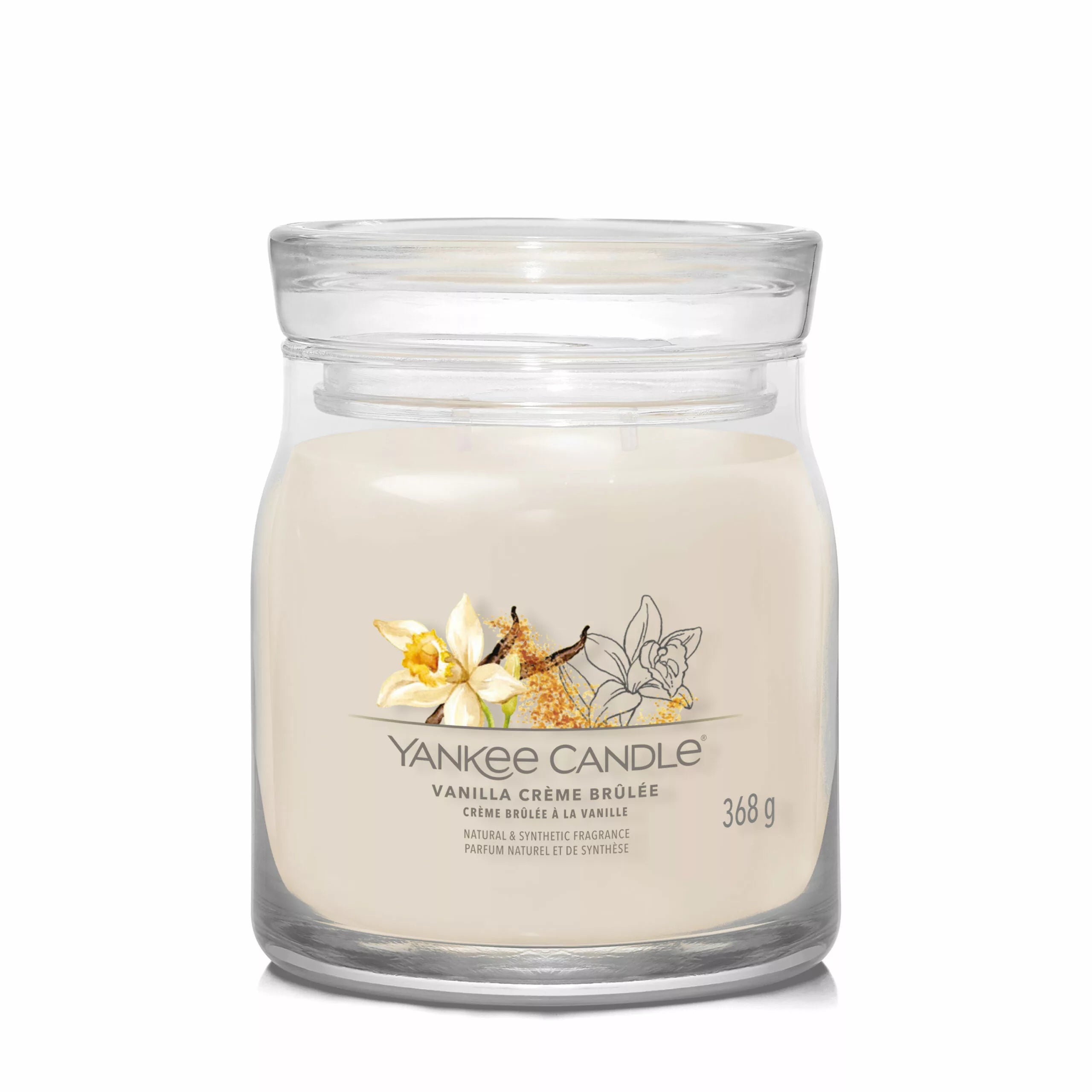 Yankee Candle - Vanilla Crême Brûlée  –  Signature Medium Jar Candle