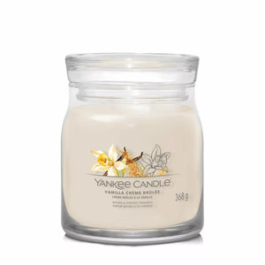 Yankee Candle - Vanilla Crême Brûlée  –  Signature Medium Jar Candle