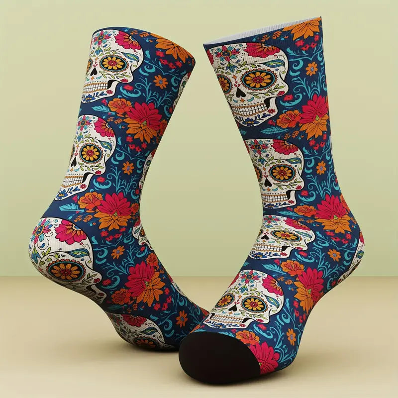 Sole Mates - Bamboo Blend Unisex Socks | Sugar Skull
