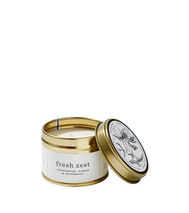 Amanda+Jayne - Gold Travel Tin Candle / Fresh Zest