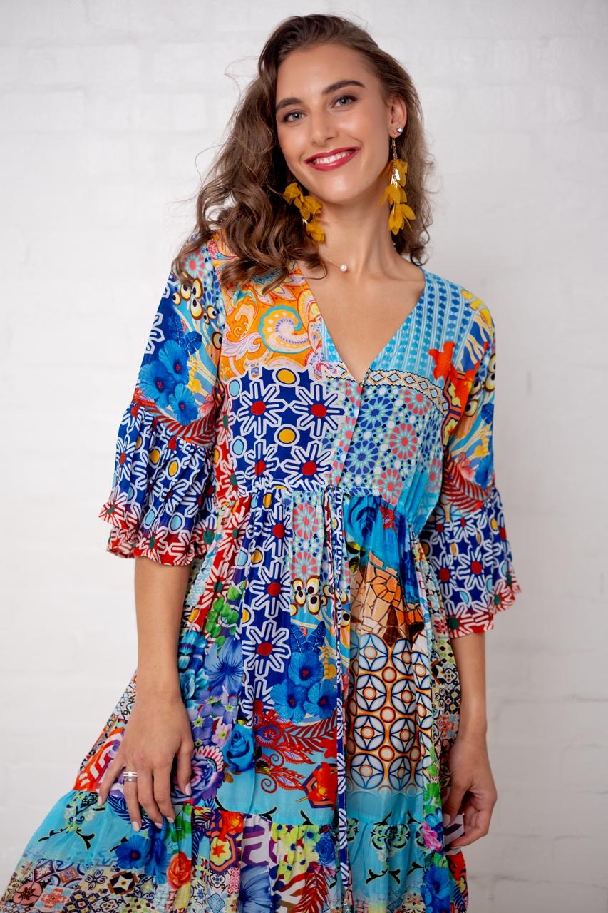 Iconic - Giselle Dress | Melkbos to Morocco Print