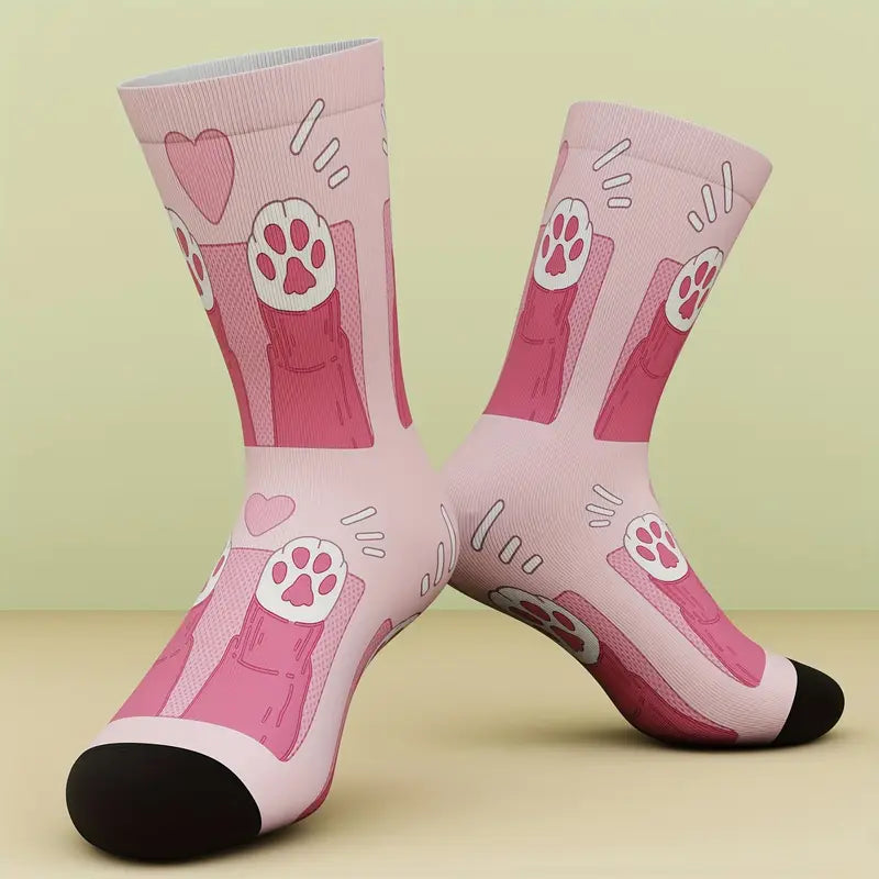 Sole Mates - Bamboo Blend Unisex Socks | Kitty Paw