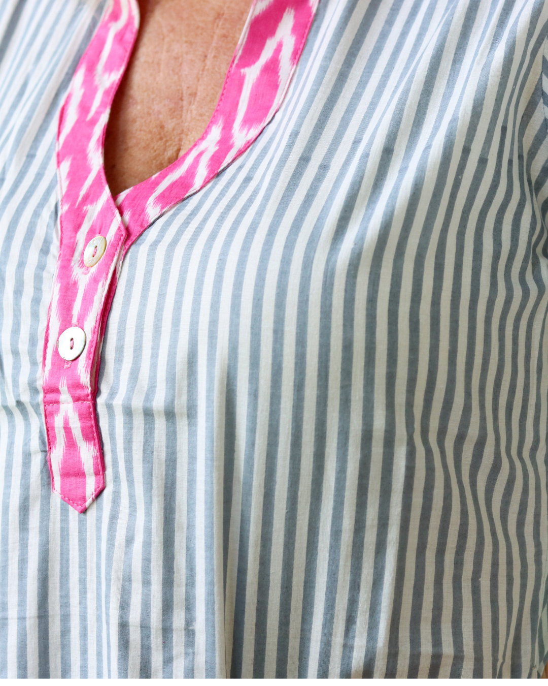 Frock ń Roll - Gisselle Dress | Grey Pin Stripe