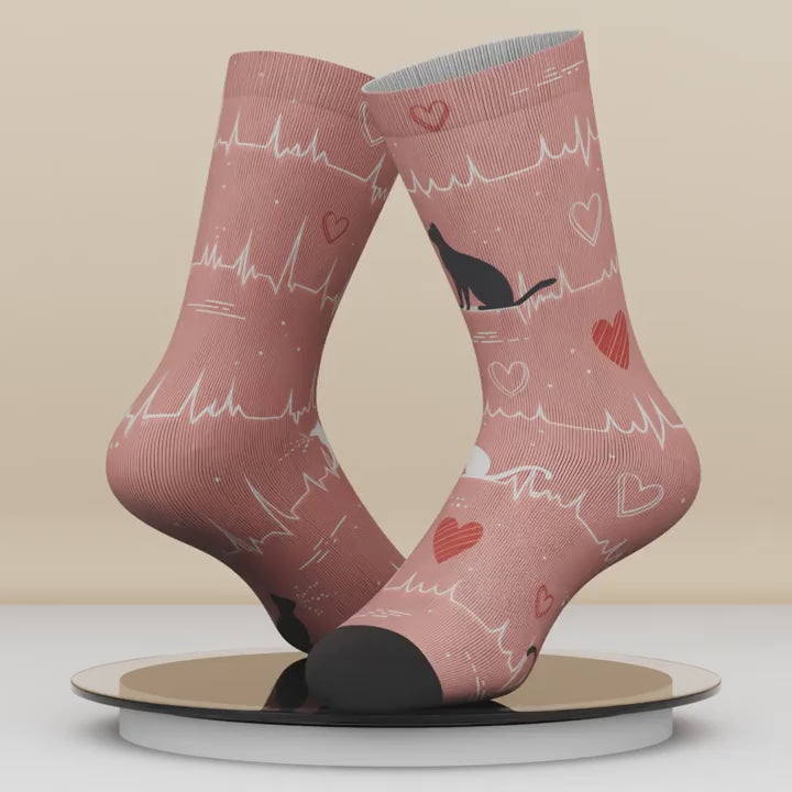 Sole Mates - Bamboo Blend Unisex Socks | Cat Beat