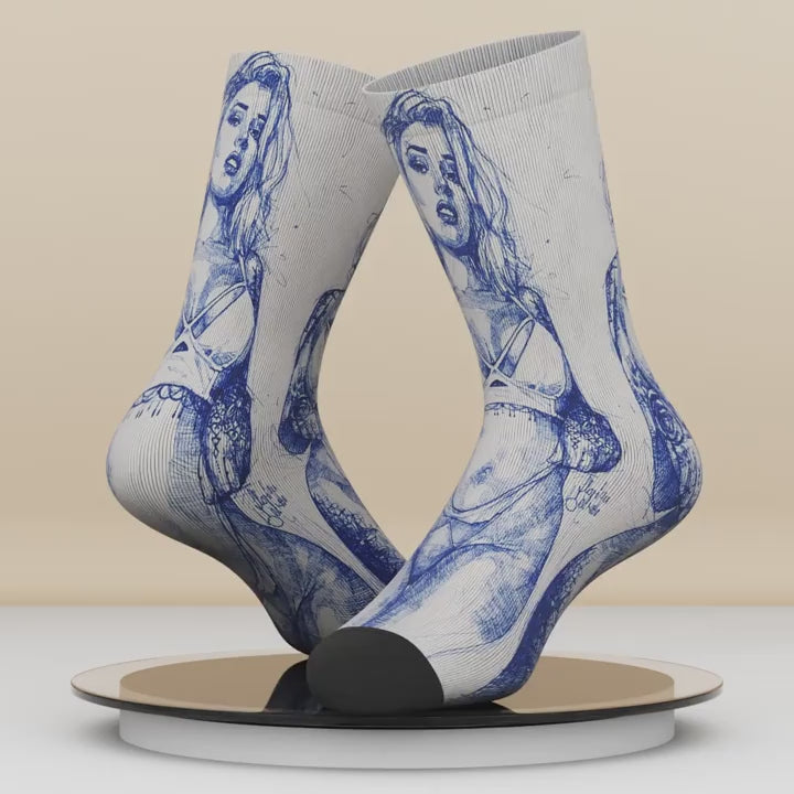 Sole Mates - Bamboo Blend Unisex Socks | Why so Blue Babes