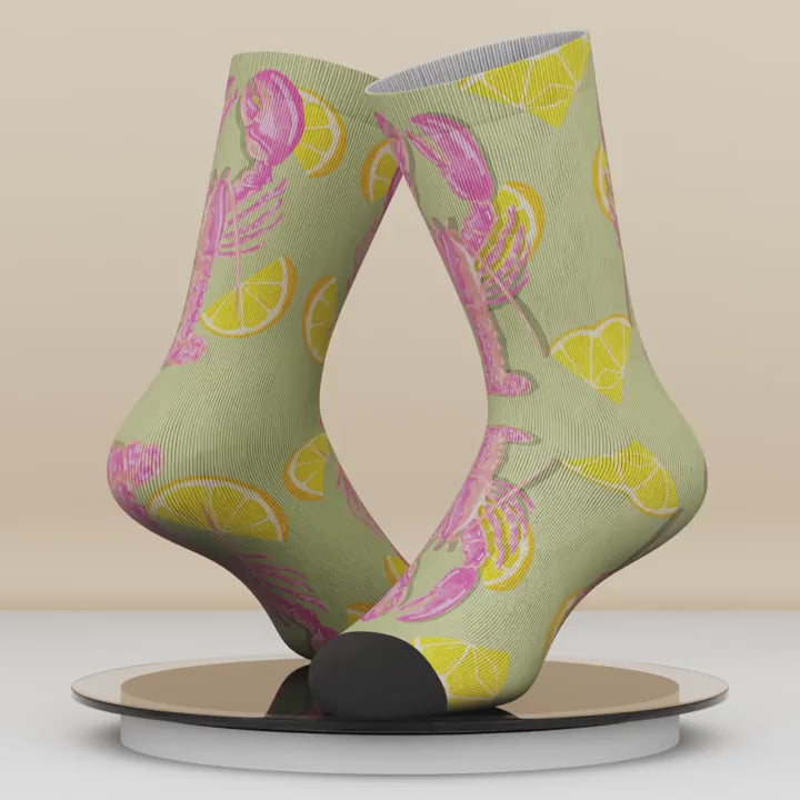 Sole Mates - Bamboo Blend Unisex Socks | Lobster