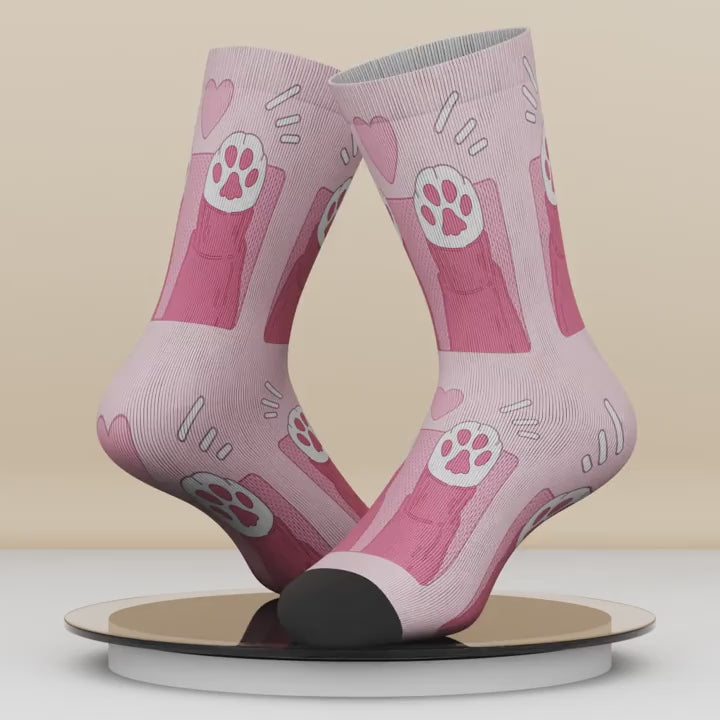 Sole Mates - Bamboo Blend Unisex Socks | Kitty Paw